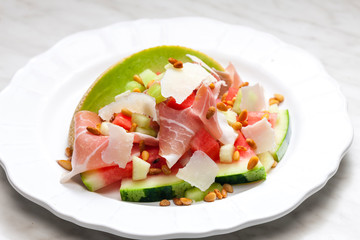 salad with galia melon
