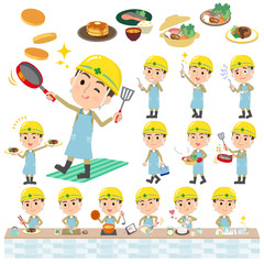 helmet worker men_cooking