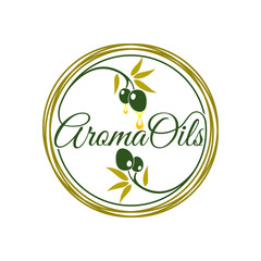 aroma oil logo design