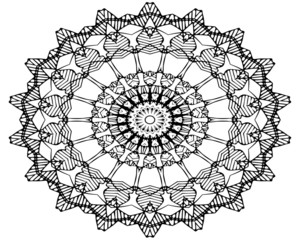 vector decorative mandala designs, a mix of seamless patterns, circles and geometrical flowers