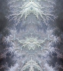 abstract symmetrical vertical photograph of the deserts of Africa from the air, aerial view,...