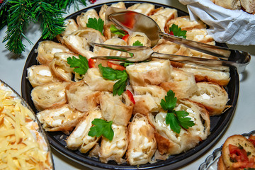 Traditional Serbian cheese pie gibanica 