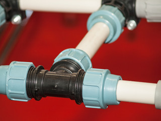 compound compression sleeves and fittings for polyethylene pipes