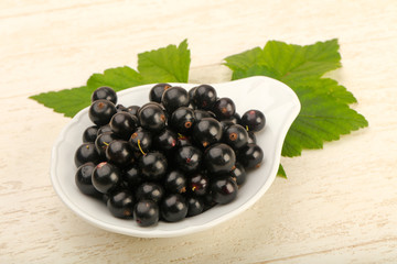 Ripe black currants