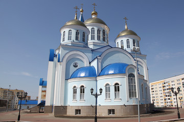 Fototapeta premium Temple of Kazan icon of the mother of god in Saransk, Russia