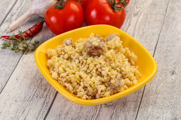 Bulgur with meat