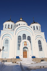 Fototapeta premium Temple of Kazan icon of the mother of god in Saransk, Russia