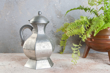 Vintage silver kettle