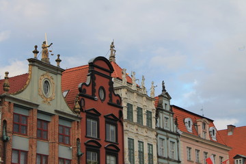 Obraz premium Architecture of the old town Gdansk Poland