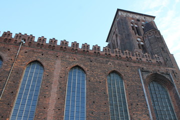 Fototapeta na wymiar Catholic cathedral in Gdansk Poland