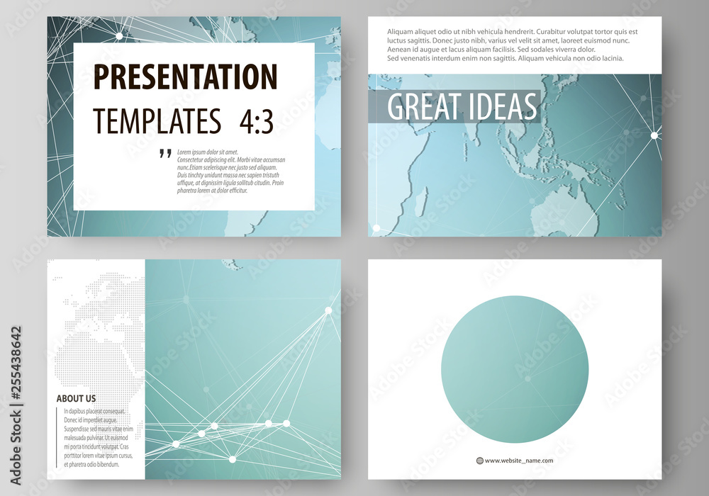 Aufkleber the minimalistic abstract vector illustration of the editable layout of the presentation slides desi