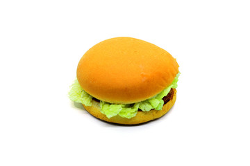 fresh tasty burger isolated on white background