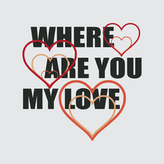 original typography, T-shirt attitude to others, designer graphics