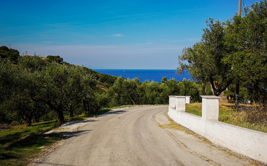 Greece zakintos roads summer