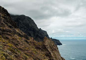 Path along the coast in Anaga Country Park