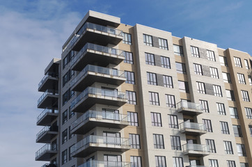 modern residential building apartment condo town houses