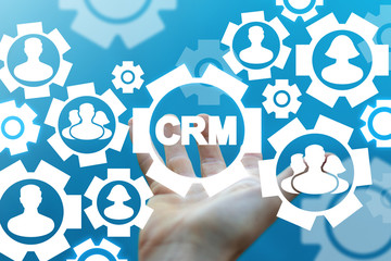 CRM Customer Relationship Management Business Internet Technology Concept.