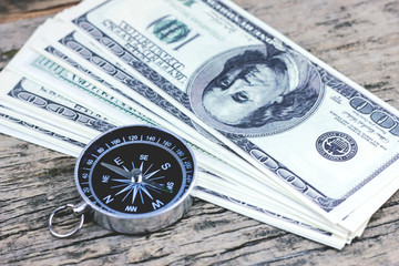 Direction of financial concept .