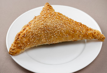 croissant on a white plate