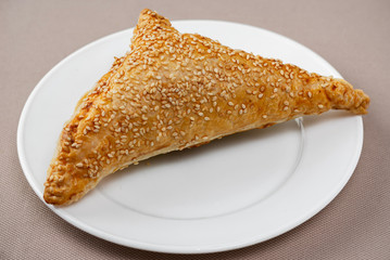 croissant on a white plate