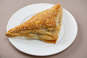 croissant on a white plate