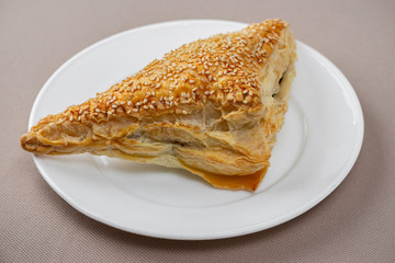 croissant on a white plate