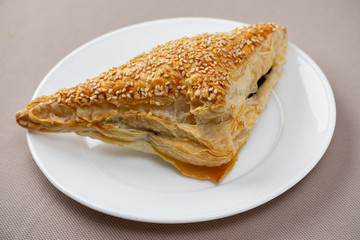 croissant on a white plate