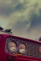 old red car