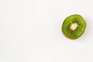 Fototapeta na wymiar Kiwi fruit isolated on white background.