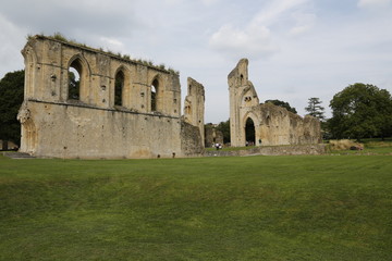 Fototapeta na wymiar Ruins monastery , Glastonbury, Somerset.England