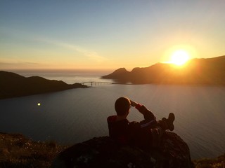 Watching the sunset over Runde