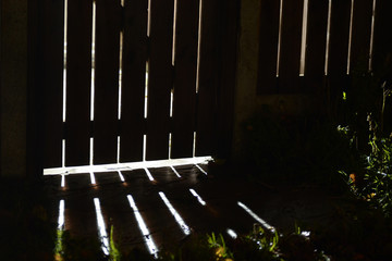 Light through a gate
