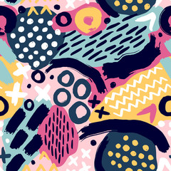 Template seamless abstract pattern. Can be used on packaging paper, fabric, background for different images, etc.