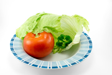 Fresh vegetables isolated