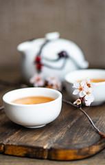 Fototapeta na wymiar Asian style green tea concept