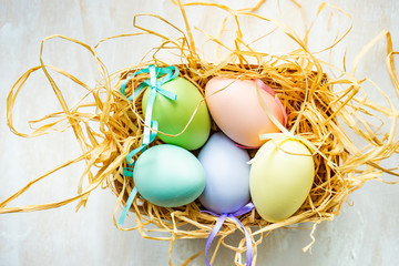 Easter holiday card concept