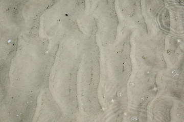 Shallow water and sand