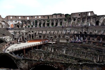 The Colosseum or Coliseum  also known as the Flavian Amphitheatre or Colosseo , is an oval...