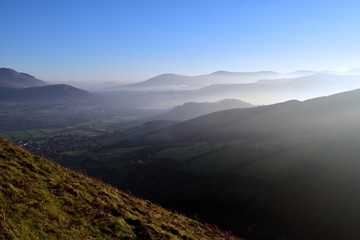 Obraz premium Cloud Inversion over the Derwent Fell