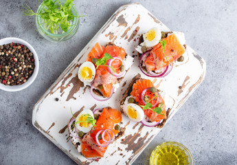 Scandinavian open faced sandwich