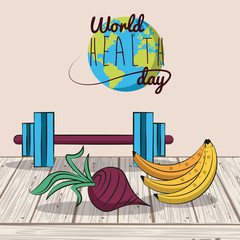 World healthy day card