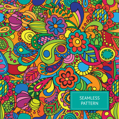 Seamless colorful floral pattern