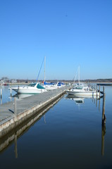 boats in harbor