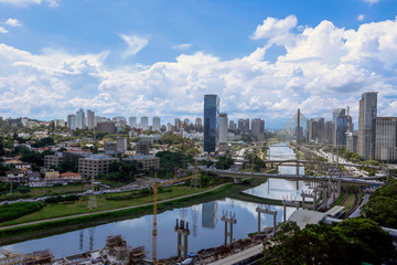 Obraz premium Marginal Pinheiros, Sao Paulo, Brazil.