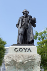 Bronze statue of Francisco de Goya
