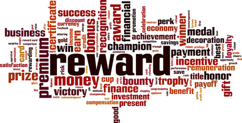 Reward word cloud