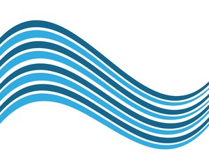 Water wave vector illustration