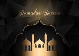 Low poly Ramadan Kareem background