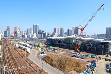 【東京の風景】工事中の高輪ゲートウェイ駅（2019年3月）