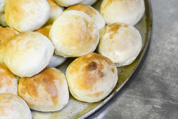 dinner, food, meal, nutrition, eating, brown, bakery, seeds, baker, pastry, background, desk, breakfast, fresh, bake, wooden, buns, healthy, various, bread, table, gold, view, top, agriculture, space,